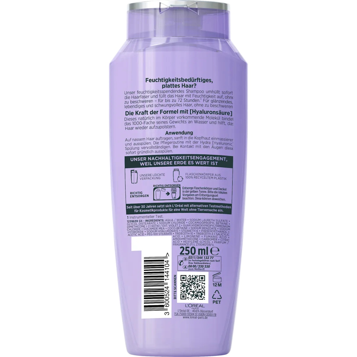 Thumbnail of شامبو هيدرا هيالورونيك، مرطب لوريال باريس إلفيتال 250 مل