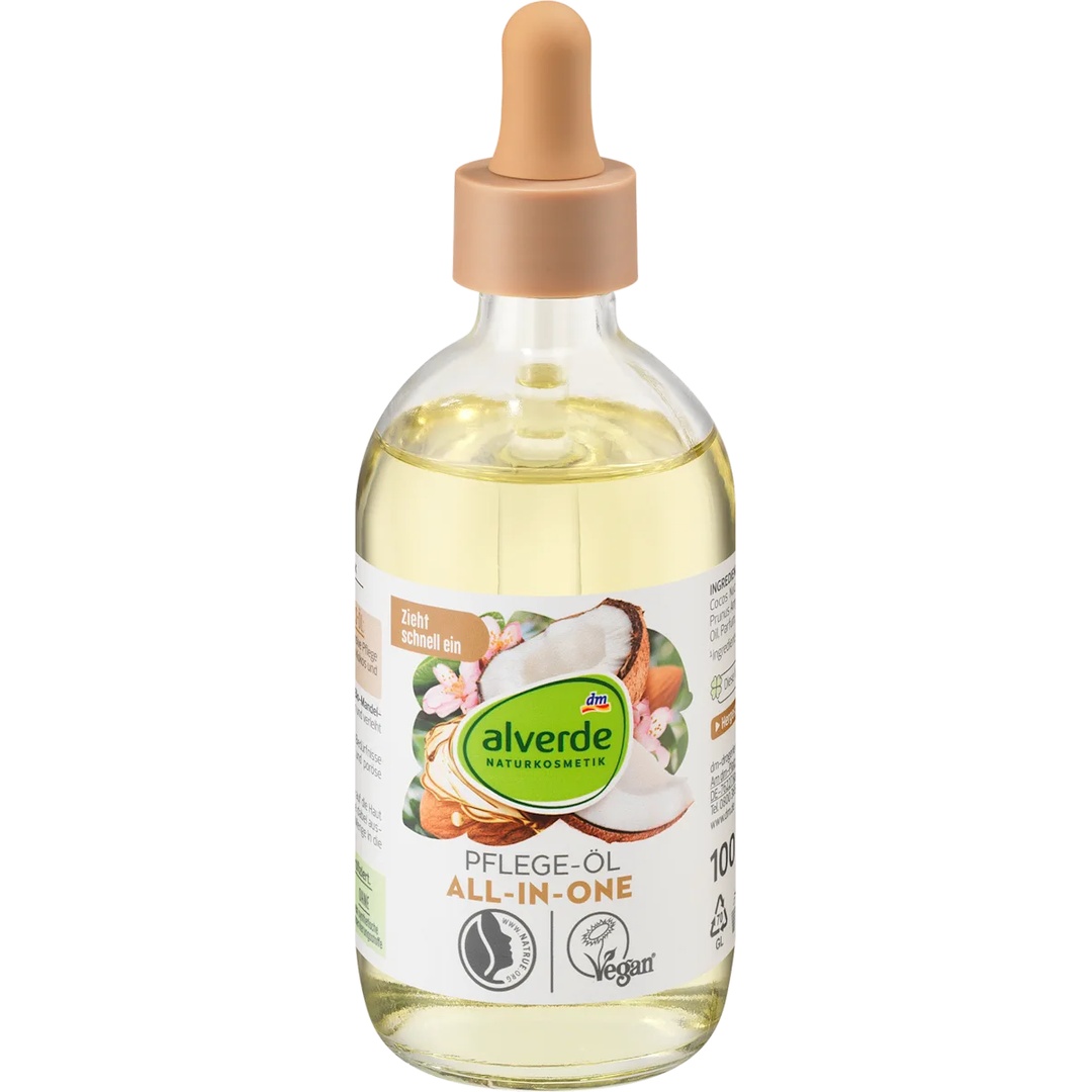alverde All-in-One Care Oil Almond, Coconut, 100 ml