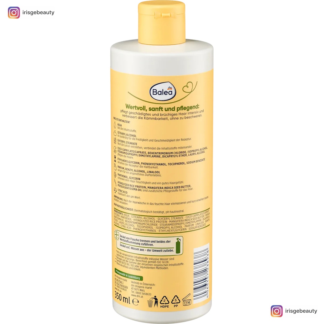 Thumbnail of Balea Conditioner Natural Beauty Avocado oil and mango butter, 350 ml