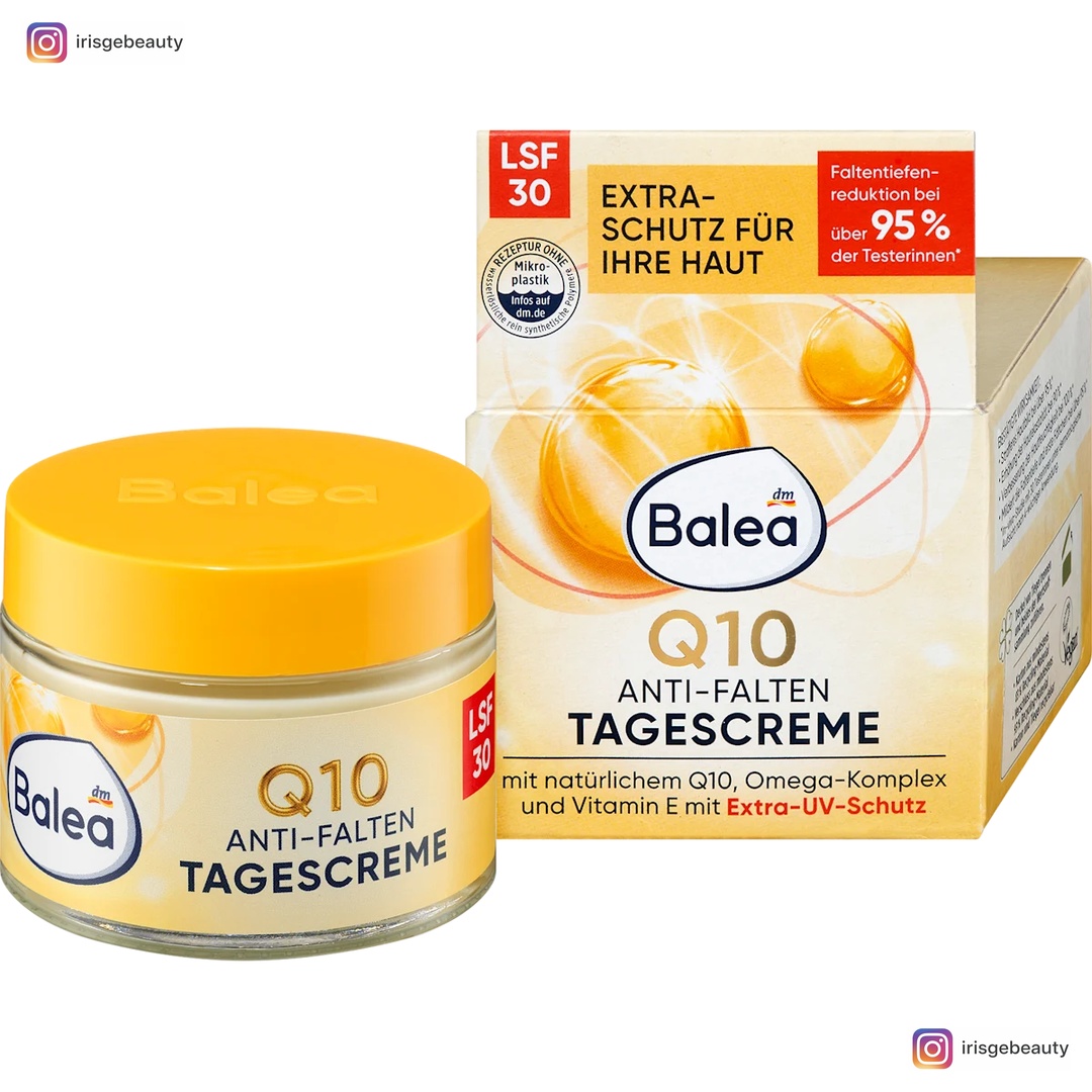 باليا كريم الوجه Q10 كريم النهار الواقي من التجاعيد بعامل حماية من الشمس 30، 50 مل