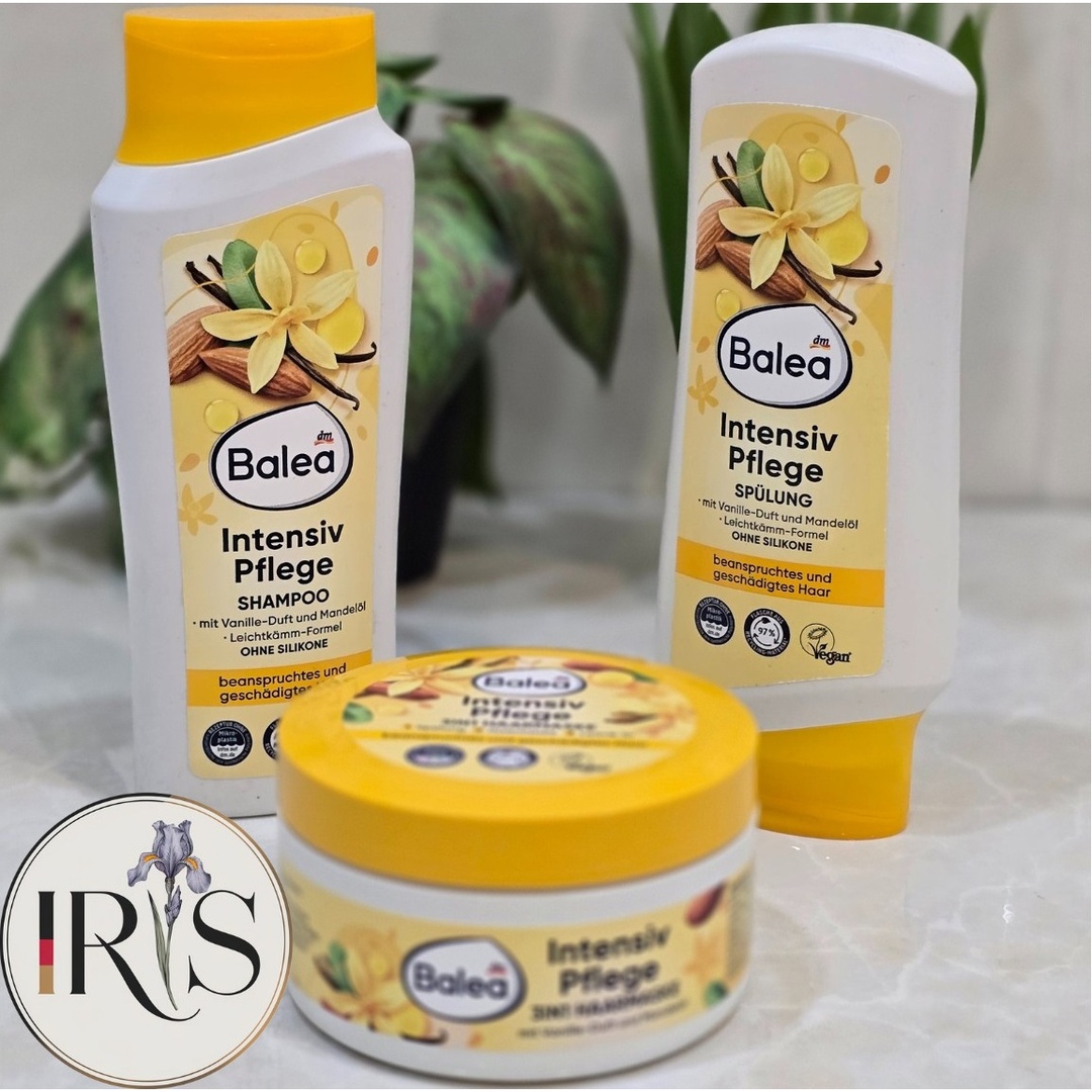 مجموعة الشعر الجاف والتالف باللوز والفانيلا من باليا