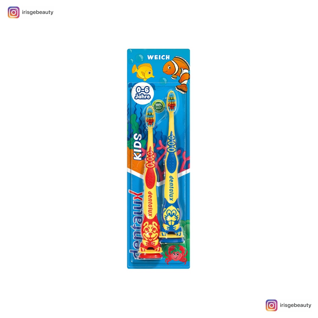 فرشاة اسنان للاطفال اصغر من 6 سنوات للاطفال ناعمة من دنتالوكس