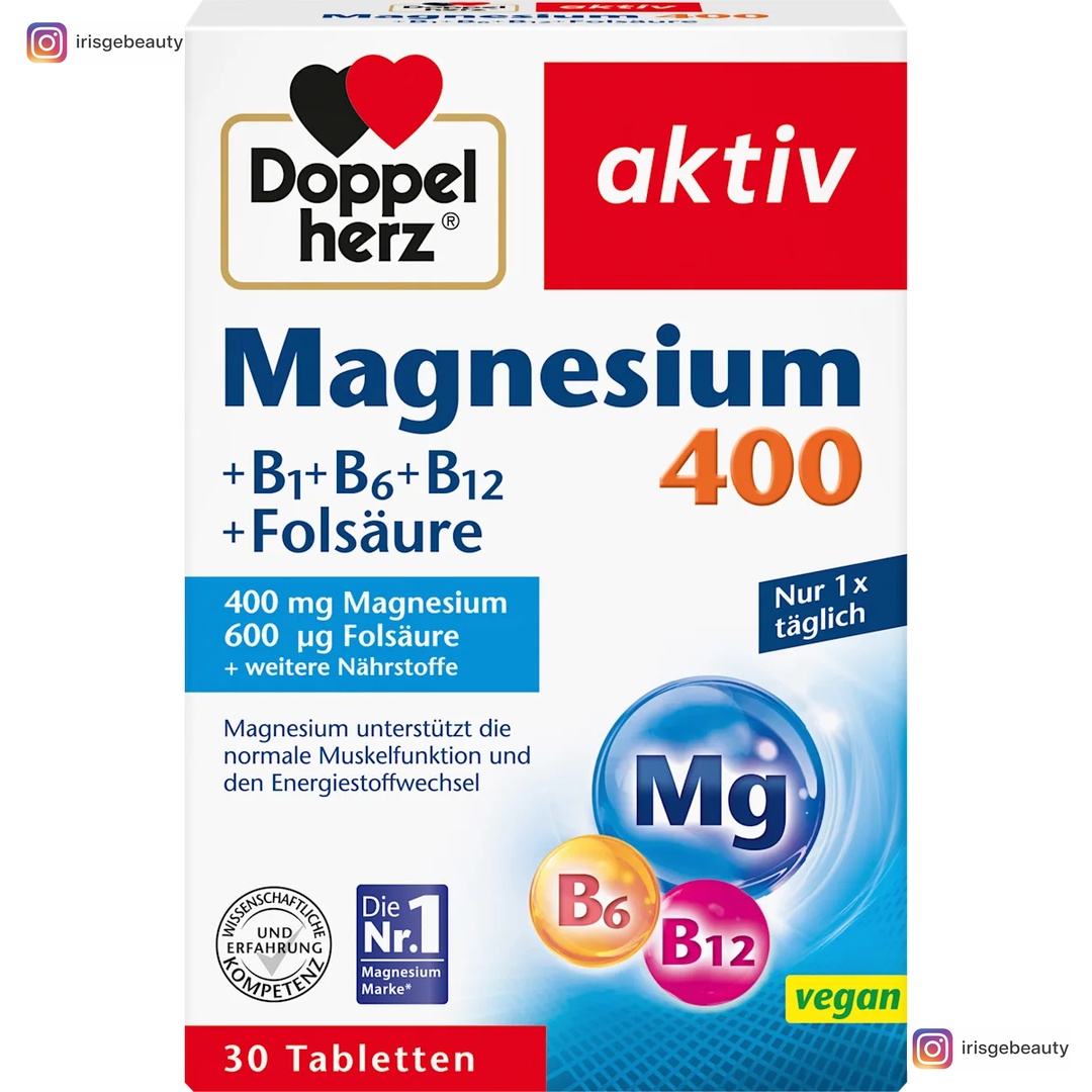 Doppelherz Magnesium 400mg Tabletten 30 St, 38,9 g