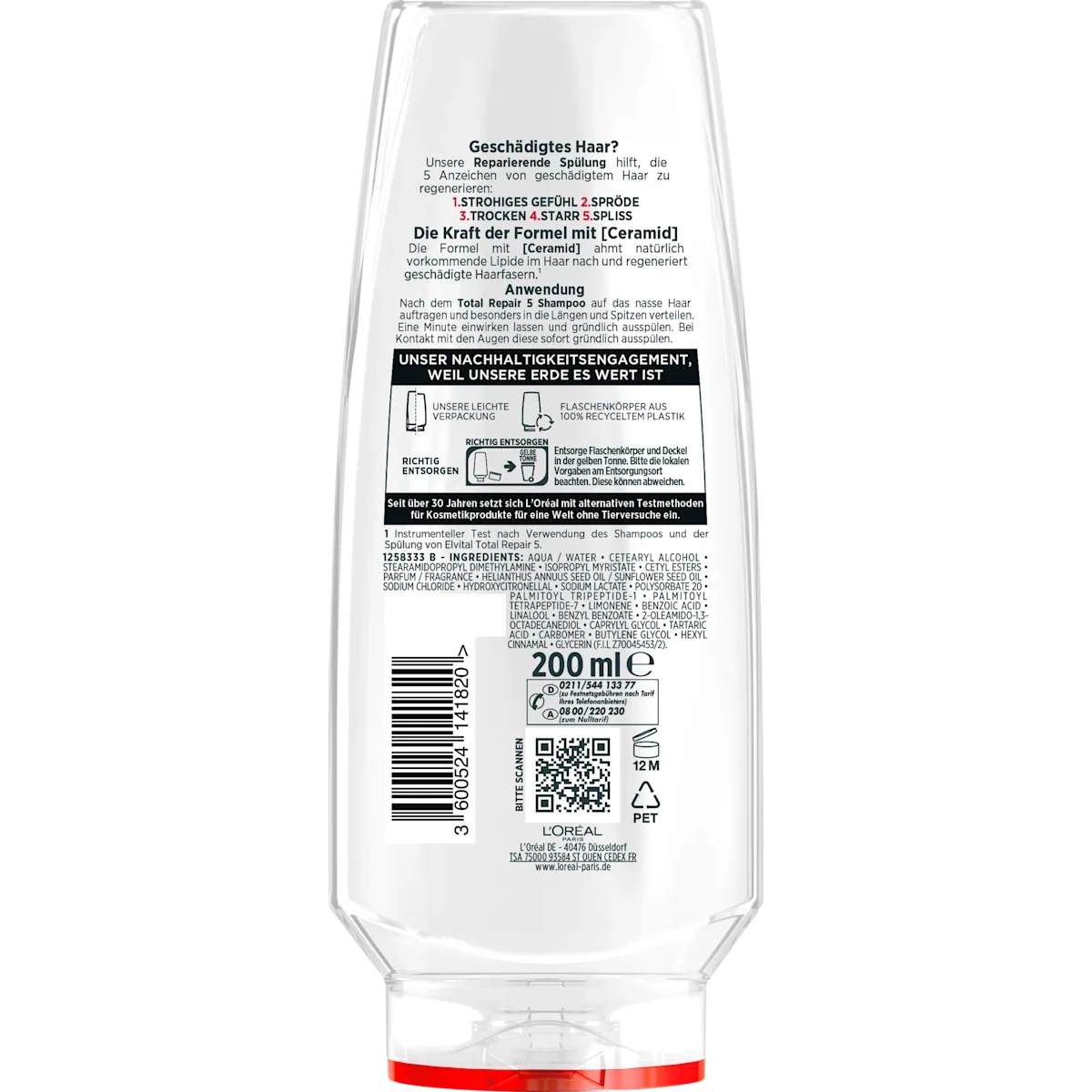 Thumbnail of مكيف الشعر لاصلاح الشعر التالف لوريال بارس الفيتال 200 مل