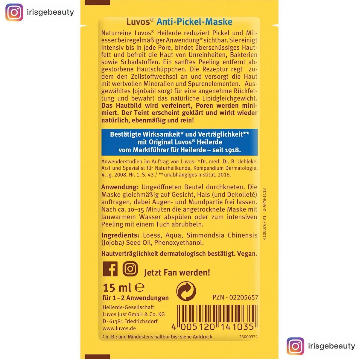 Thumbnail of Luvos Healing Clay Anti-acne face mask with healing clay, 15 ml