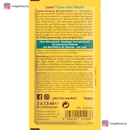 Thumbnail of Luvos Healing Clay Clean-Peel Healing Clay Face Masks, 15 ml