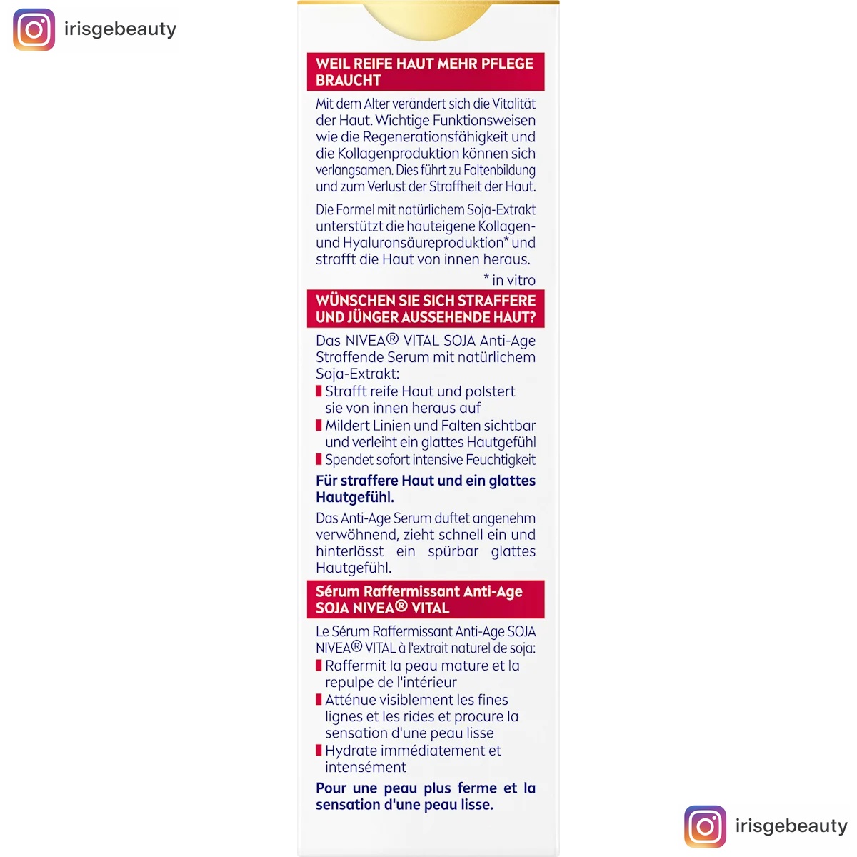 Thumbnail of NIVEA Anti Age Serum Vital Soy, 40 ml